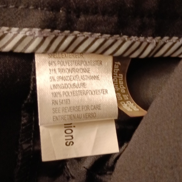 Calvin Klein Stretch  Black dress pants size 12 - Picture 3 of 6